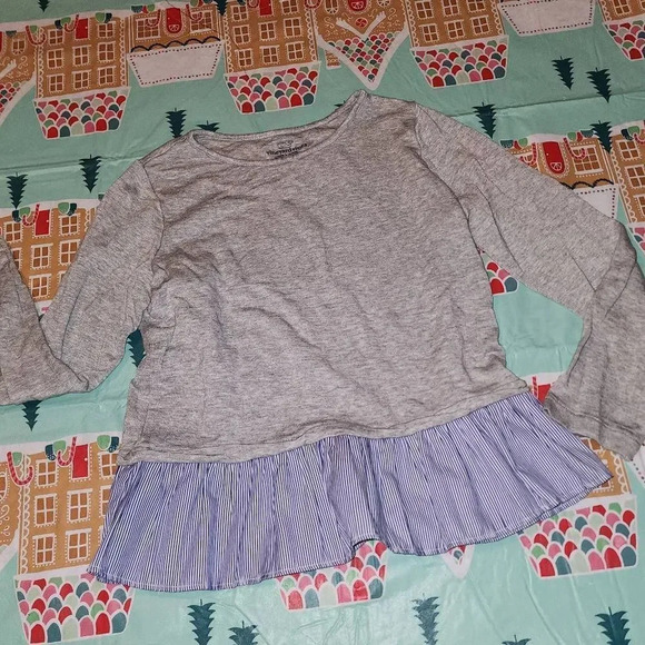 Vineyard Vines Girls Dreamcloth Mixed Media Shirt Top Small 7 8 - Picture 1 of 2